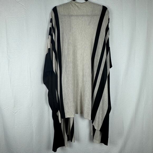 H & M Womens Open Short Sleeve Cardigan Black Khaki Medium Large Casual Workwear - Picture 4 of 8